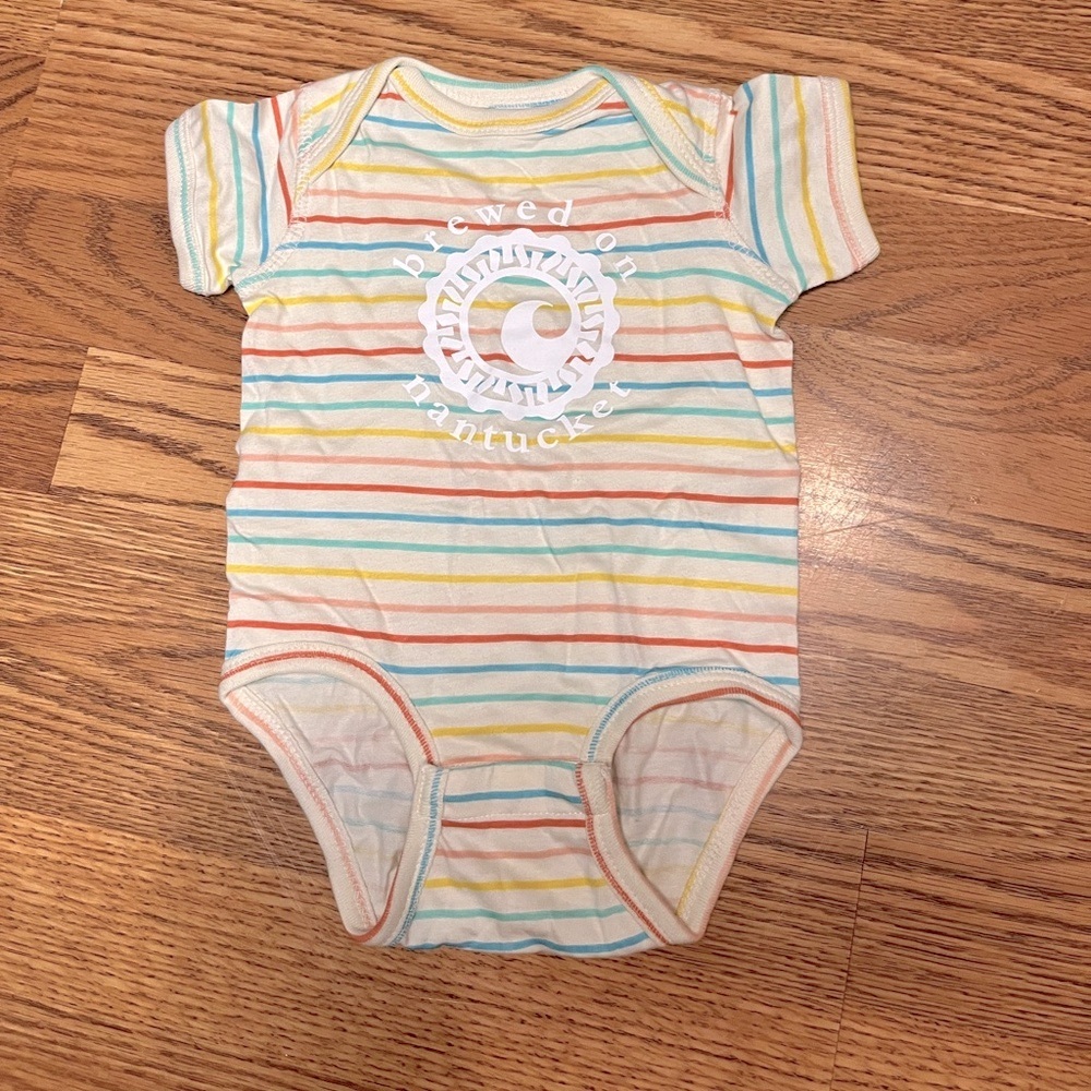 Cisco Multicolor Striped Baby Bodysuit